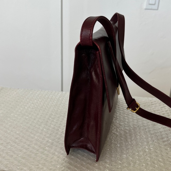 Celine Bordeaux Leather Crossbody Bag - Picture 4 of 14